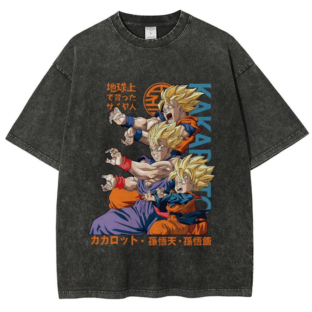 Dragon Ball Goku Vintage Japanese Washed T-Shirt