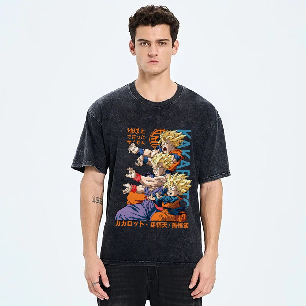 Dragon Ball Goku Vintage Japanese Washed T-Shirt