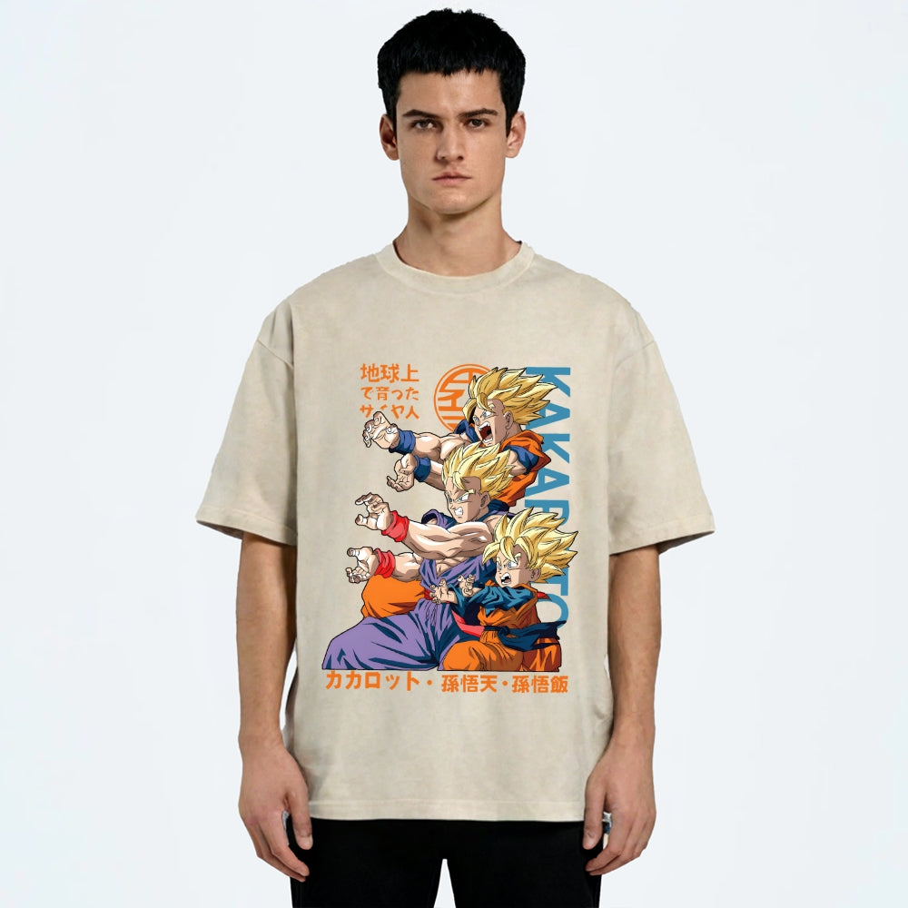 Dragon Ball Goku Vintage Japanese Washed T-Shirt