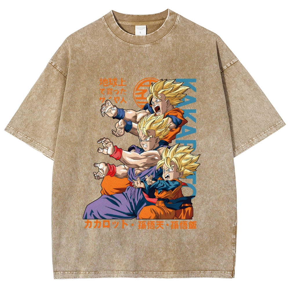 Dragon Ball Goku Vintage Japanese Washed T-Shirt
