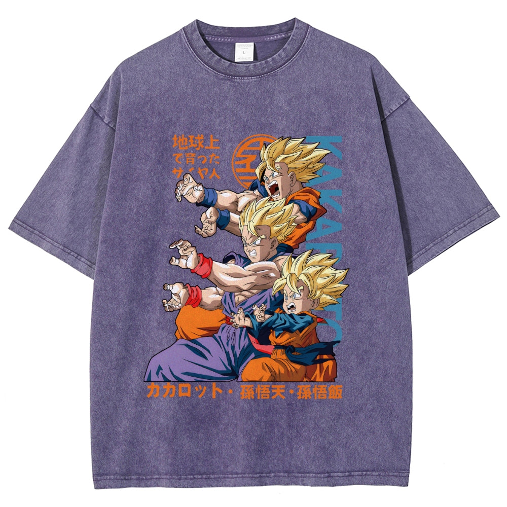 Dragon Ball Goku Vintage Japanese Washed T-Shirt