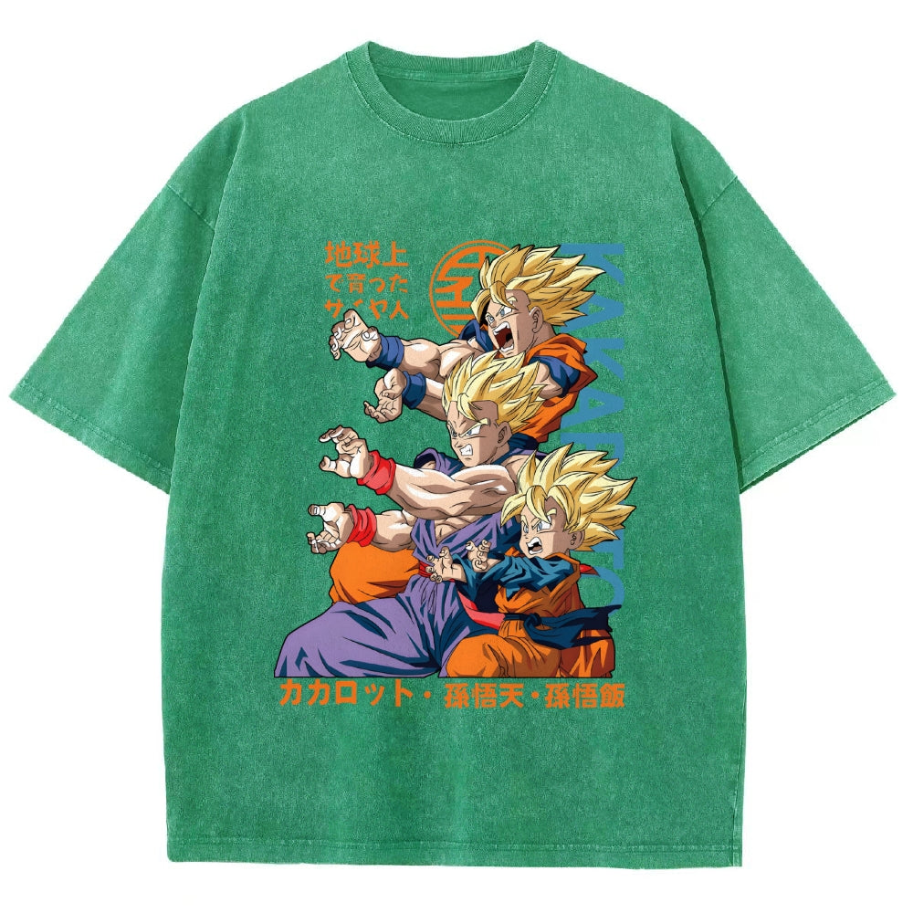 Dragon Ball Goku Vintage Japanese Washed T-Shirt