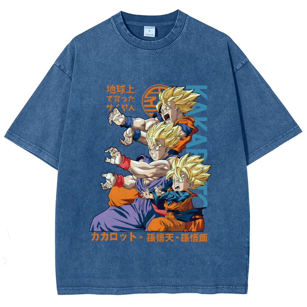 Dragon Ball Goku Vintage Japanese Washed T-Shirt