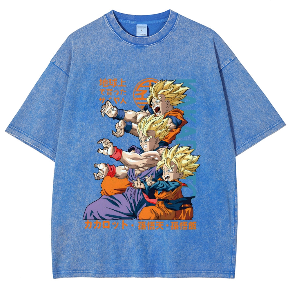 Dragon Ball Goku Vintage Japanese Washed T-Shirt