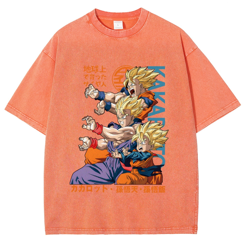Dragon Ball Goku Vintage Japanese Washed T-Shirt
