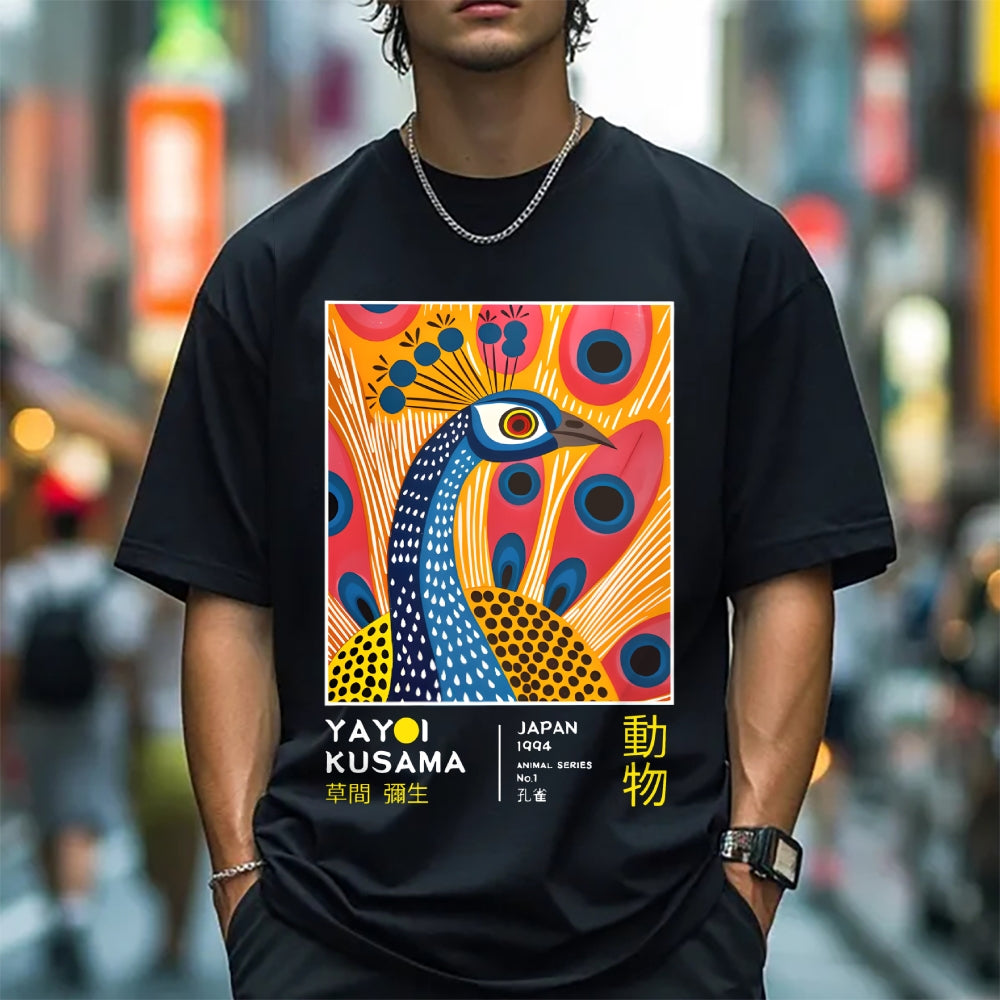Yayoi Kusama Peacock Japanese Style Classic Tee