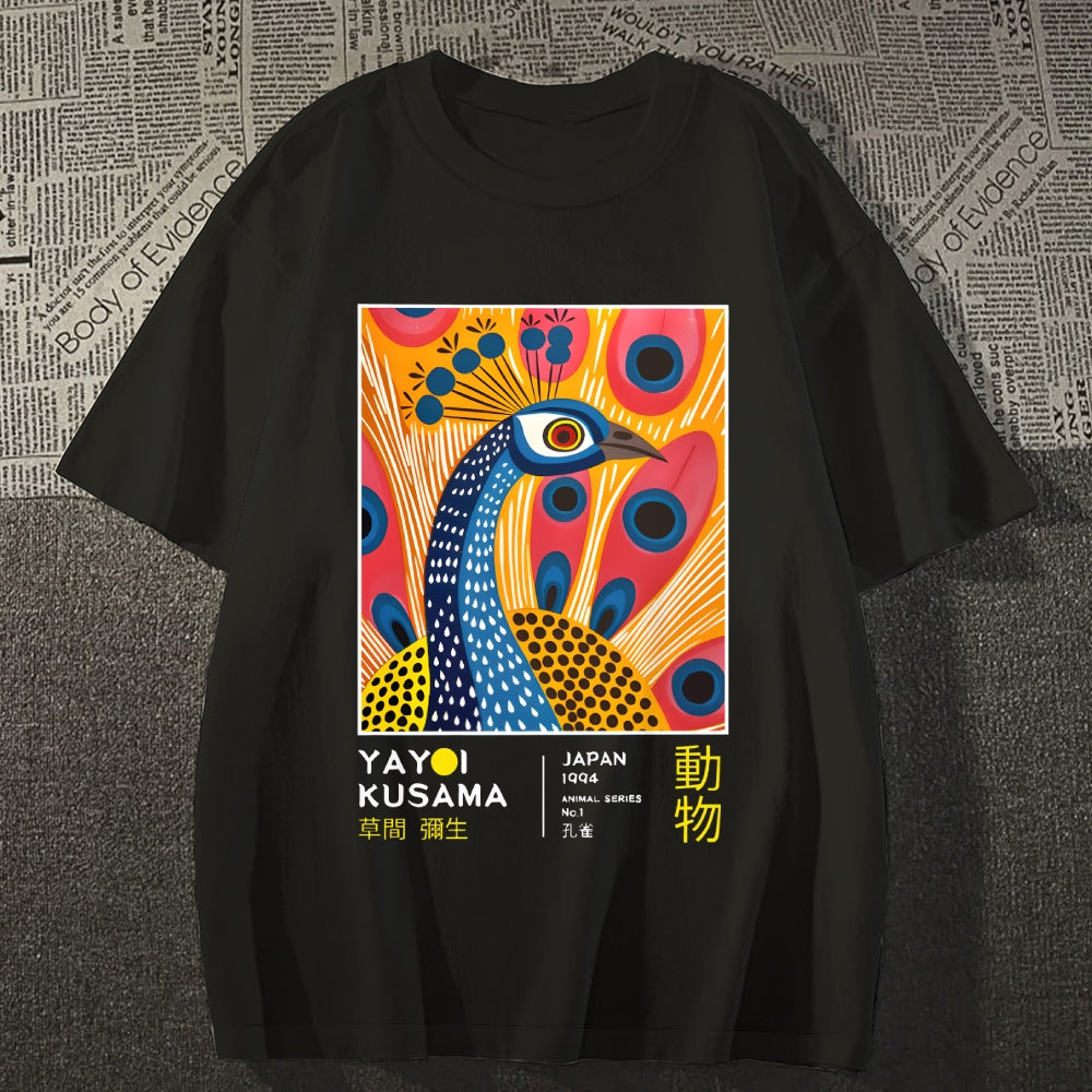 Yayoi Kusama Peacock Japanese Style Classic Tee