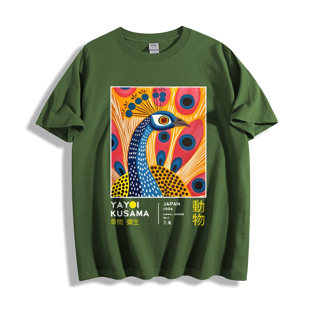 Yayoi Kusama Peacock Japanese Style Classic Tee
