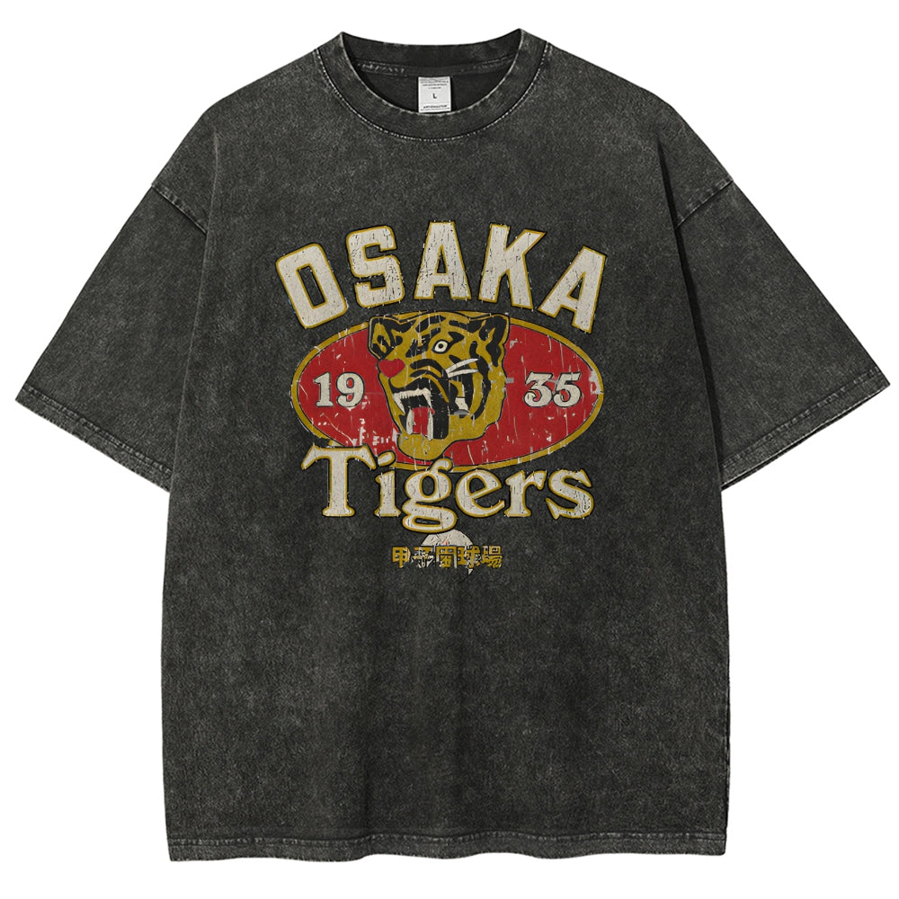 Osaka Tiger 1935 Vintage Wash Japanese Design T-Shirt