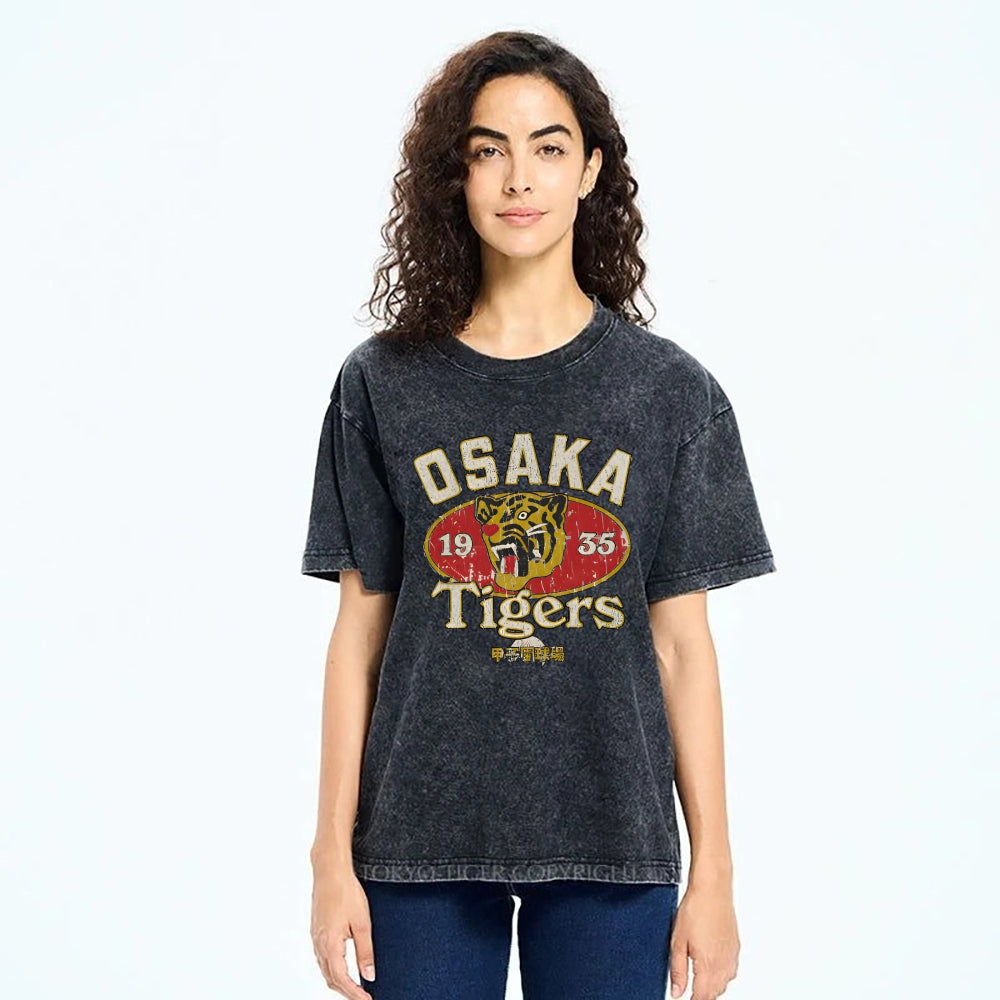 Osaka Tiger 1935 Vintage Wash Japanese Design T-Shirt