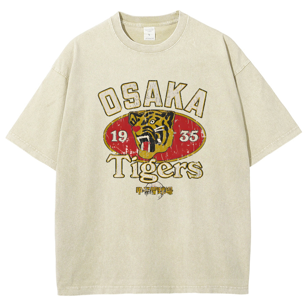 Osaka Tiger 1935 Vintage Wash Japanese Design T-Shirt
