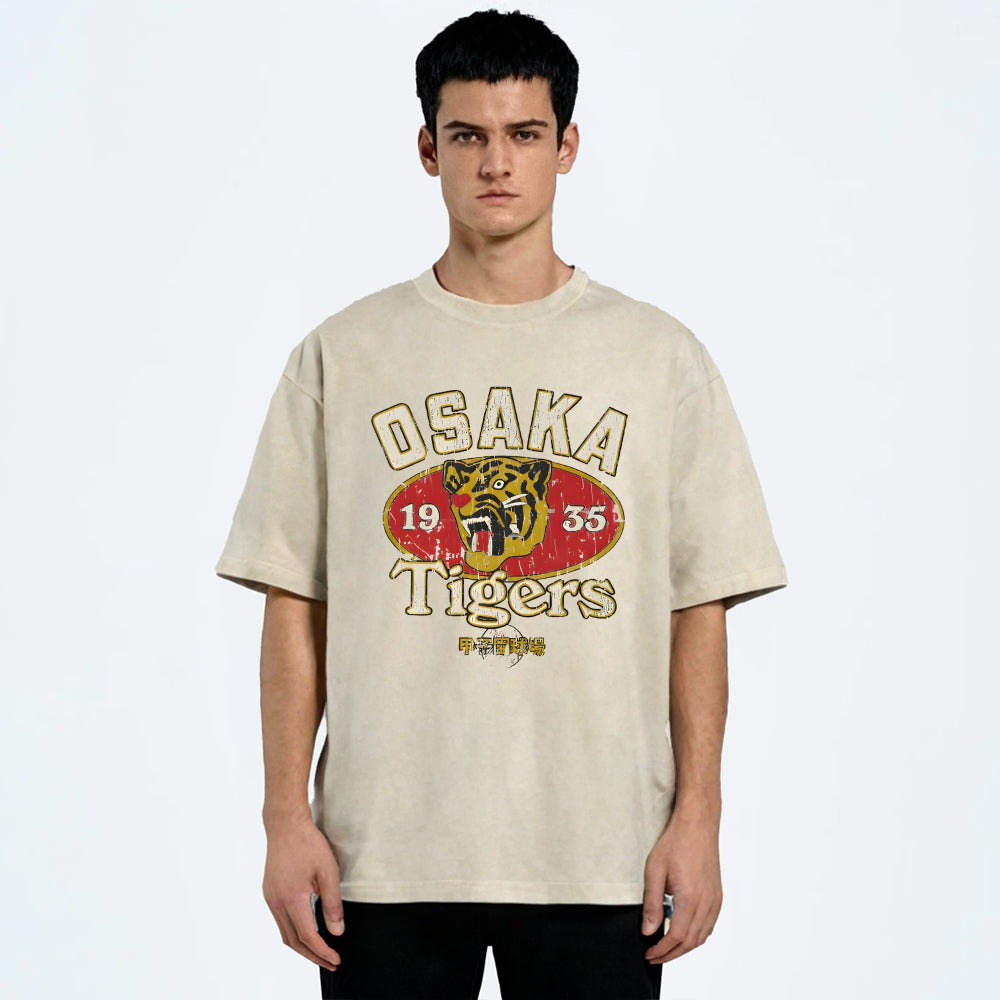 Osaka Tiger 1935 Vintage Wash Japanese Design T-Shirt