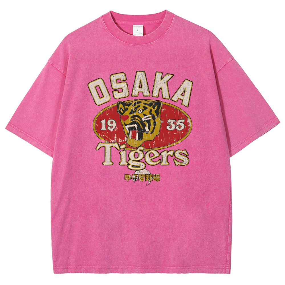 Osaka Tiger 1935 Vintage Wash Japanese Design T-Shirt