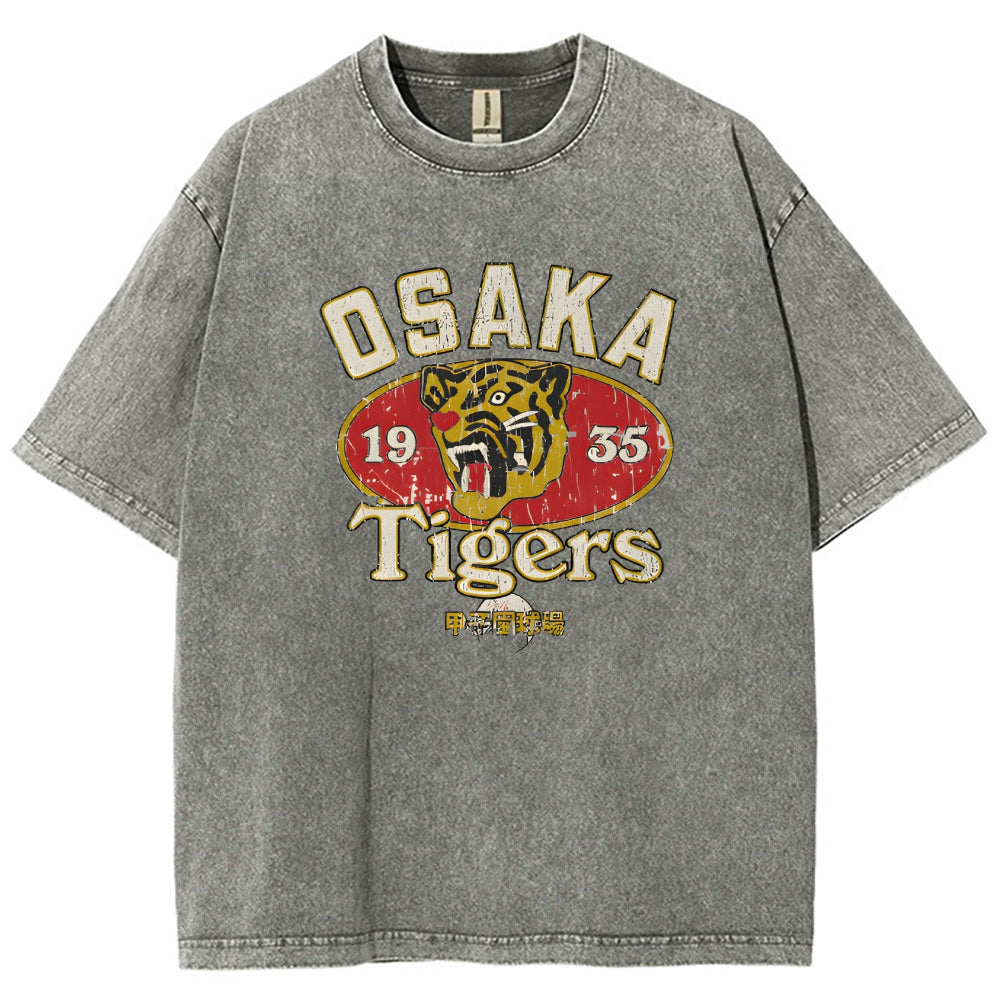 Osaka Tiger 1935 Vintage Wash Japanese Design T-Shirt