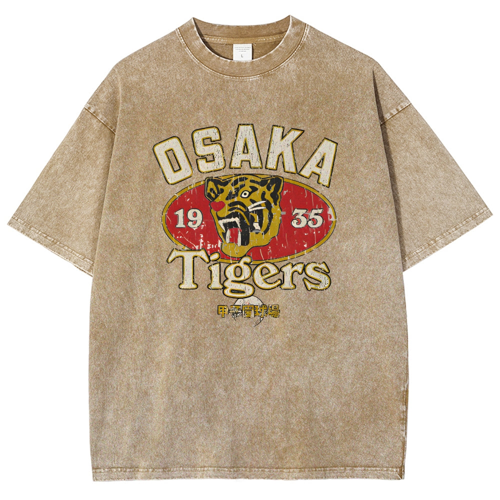 Osaka Tiger 1935 Vintage Wash Japanese Design T-Shirt