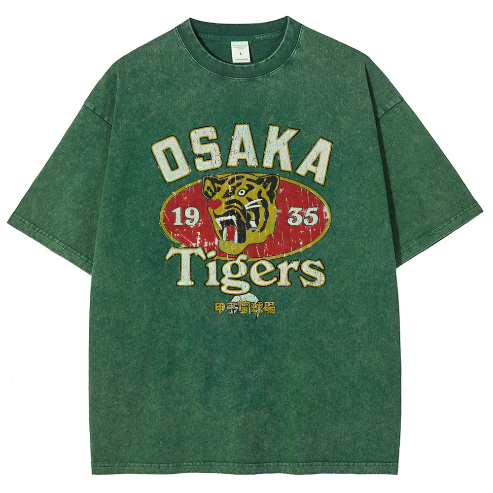 Osaka Tiger 1935 Vintage Wash Japanese Design T-Shirt
