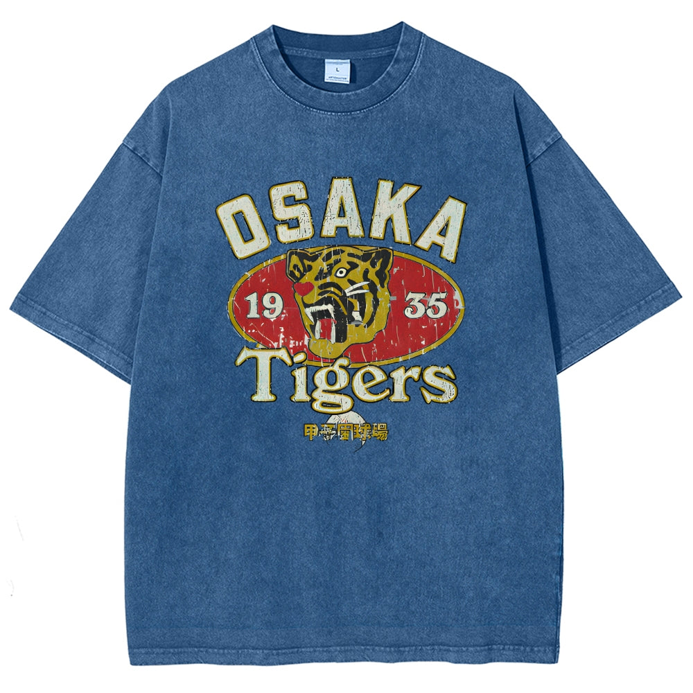 Osaka Tiger 1935 Vintage Wash Japanese Design T-Shirt