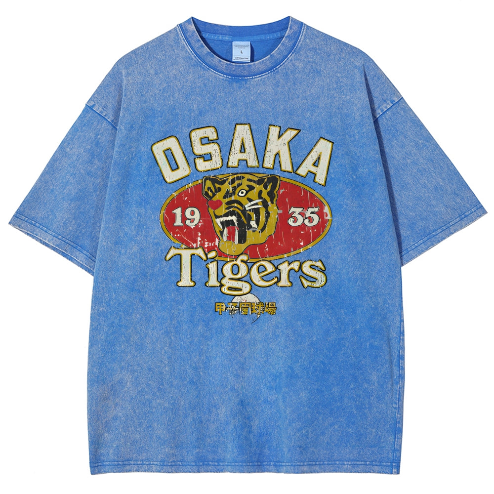 Osaka Tiger 1935 Vintage Wash Japanese Design T-Shirt