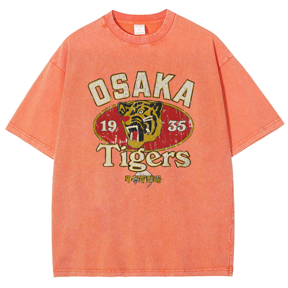 Osaka Tiger 1935 Vintage Wash Japanese Design T-Shirt