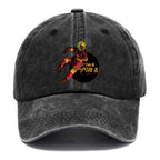 Skeleton Astronaut Washed Cap