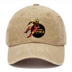 Skeleton Astronaut Washed Cap