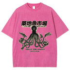 Tsukiji Fish Market Washed T-Shirt