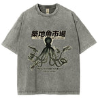 Tsukiji Fish Market Washed T-Shirt