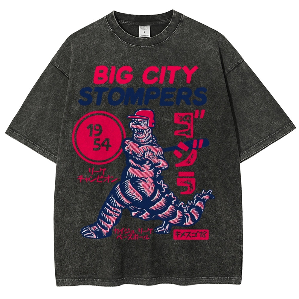 Big City Stompers Vintage Wash Japanese Design T-Shirt
