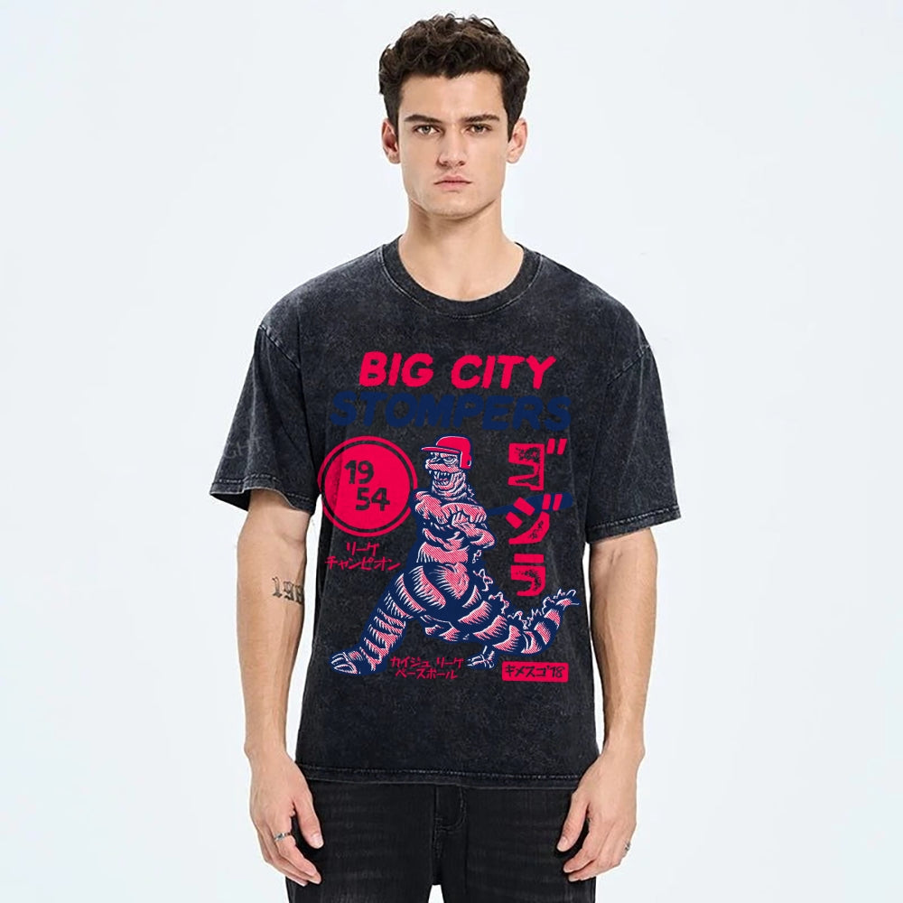 Big City Stompers Vintage Wash Japanese Design T-Shirt