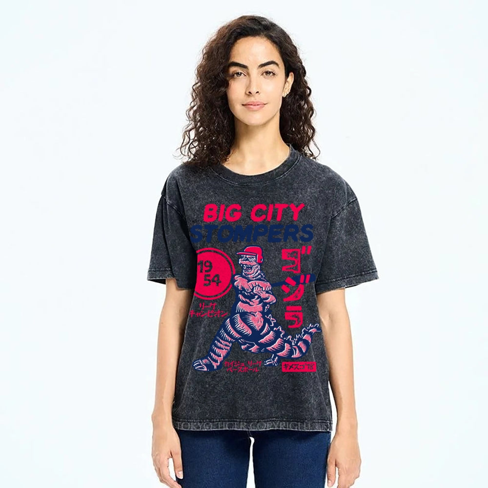 Big City Stompers Vintage Wash Japanese Design T-Shirt
