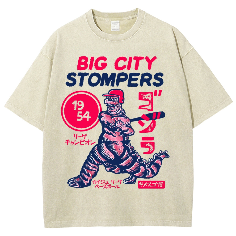 Big City Stompers Vintage Wash Japanese Design T-Shirt