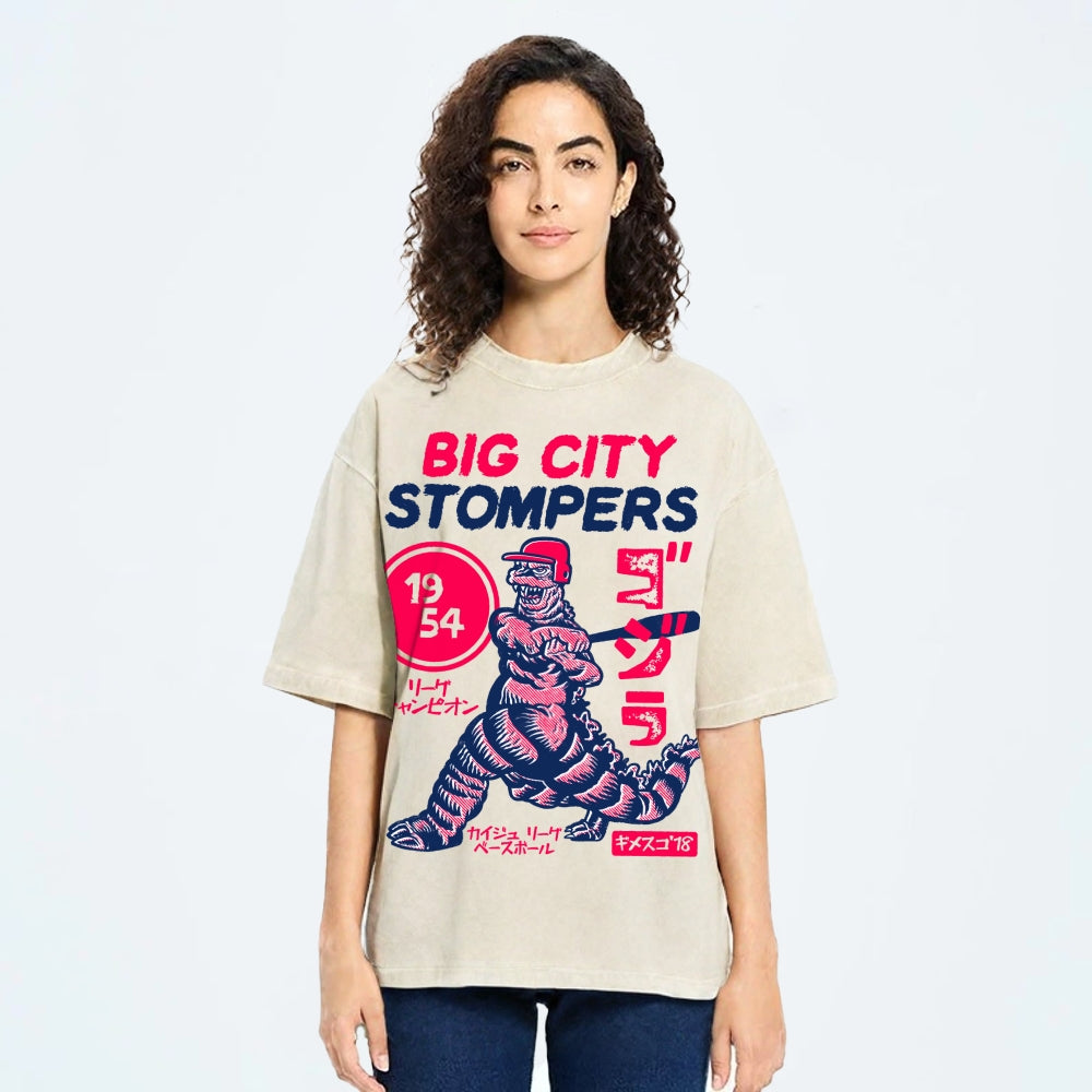 Big City Stompers Vintage Wash Japanese Design T-Shirt