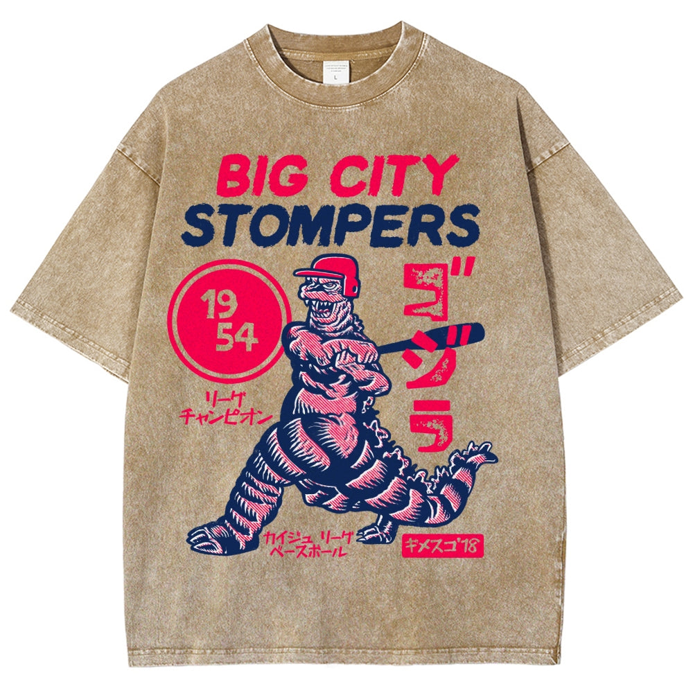 Big City Stompers Vintage Wash Japanese Design T-Shirt