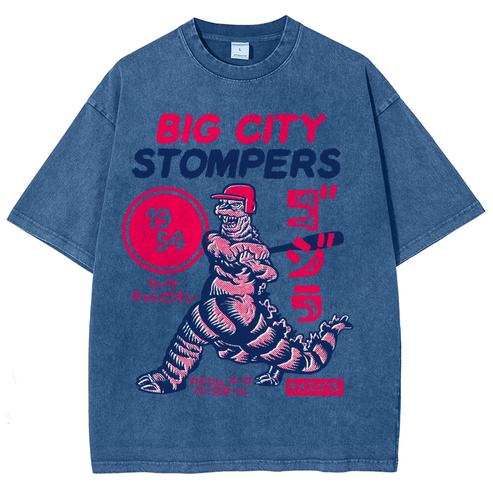 Big City Stompers Vintage Wash Japanese Design T-Shirt