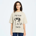 Unisex Rebellious Dog Washed T-Shirt