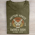 Unisex Hattori Lion Printed Washed Folded T-shirt