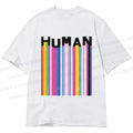Unisex Classic Cotton Pride Human Printed T-shirt