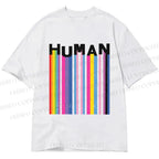 Unisex Classic Cotton Pride Human Printed T-shirt
