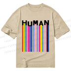 Unisex Classic Cotton Pride Human Printed T-shirt