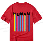 Unisex Classic Cotton Pride Human Printed T-shirt