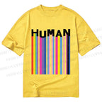 Unisex Classic Cotton Pride Human Printed T-shirt