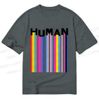 Unisex Classic Cotton Pride Human Printed T-shirt