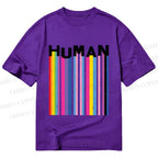 Unisex Classic Cotton Pride Human Printed T-shirt