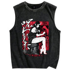 Cursed Vintage Distressed Washed Tank Top