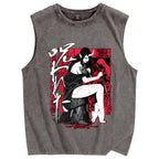 Cursed Vintage Distressed Washed Tank Top