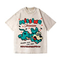 Unisex Dog Printed Washed Tee