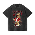 Unisex Rabbit Printed Washed Tee
