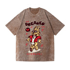 Unisex Rabbit Printed Washed Tee