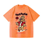 Unisex Rabbit Printed Washed Tee
