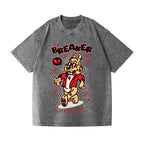 Unisex Rabbit Printed Washed Tee